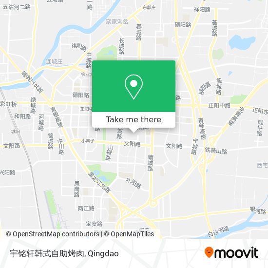 宇铭轩韩式自助烤肉 map
