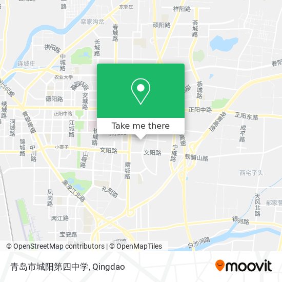 青岛市城阳第四中学 map