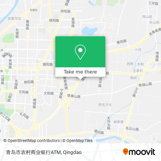 青岛市农村商业银行ATM map