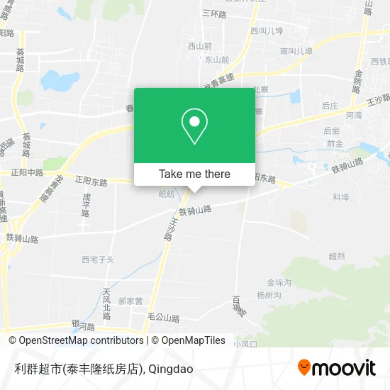 利群超市(泰丰隆纸房店) map