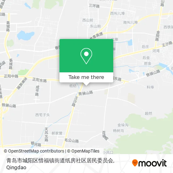 青岛市城阳区惜福镇街道纸房社区居民委员会 map