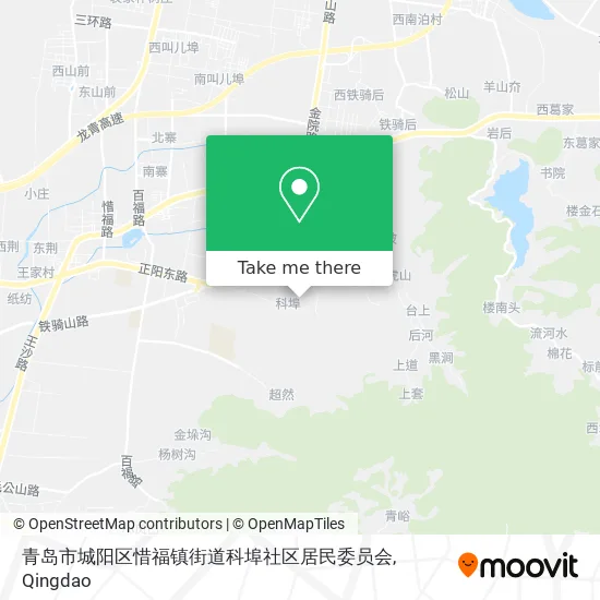 青岛市城阳区惜福镇街道科埠社区居民委员会 map