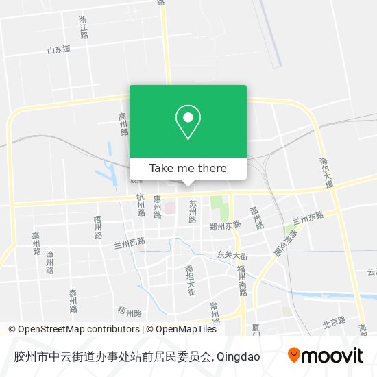 胶州市中云街道办事处站前居民委员会 map