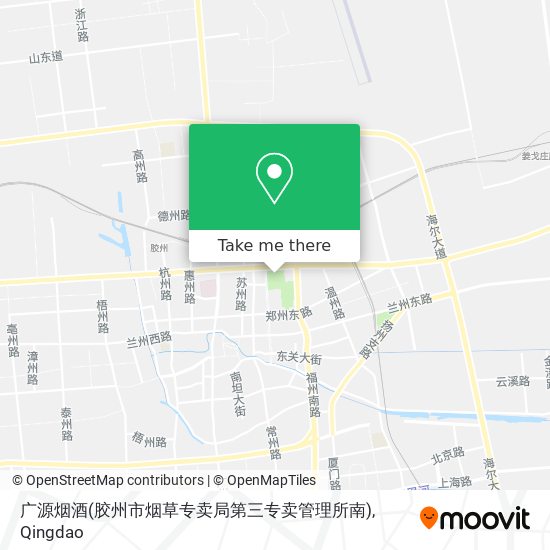 广源烟酒(胶州市烟草专卖局第三专卖管理所南) map