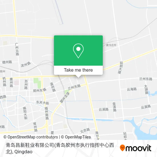 青岛昌新鞋业有限公司(青岛胶州市执行指挥中心西北) map
