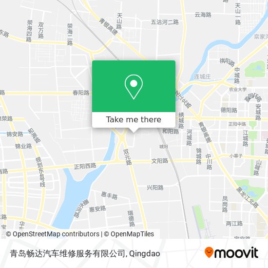 青岛畅达汽车维修服务有限公司 map