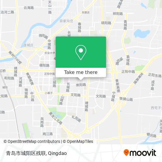 青岛市城阳区残联 map