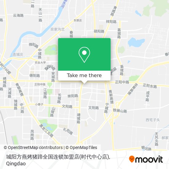 城阳方燕烤猪蹄全国连锁加盟店(时代中心店) map