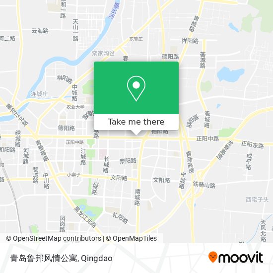 青岛鲁邦风情公寓 map