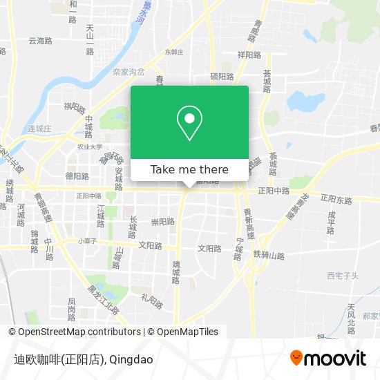 迪欧咖啡(正阳店) map