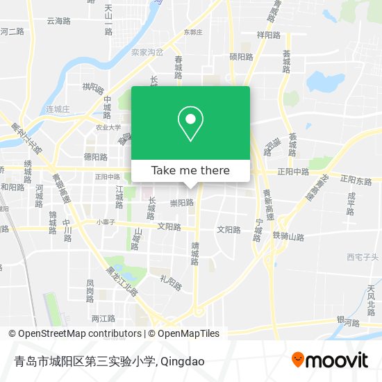青岛市城阳区第三实验小学 map