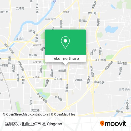 福润家小北曲生鲜市场 map