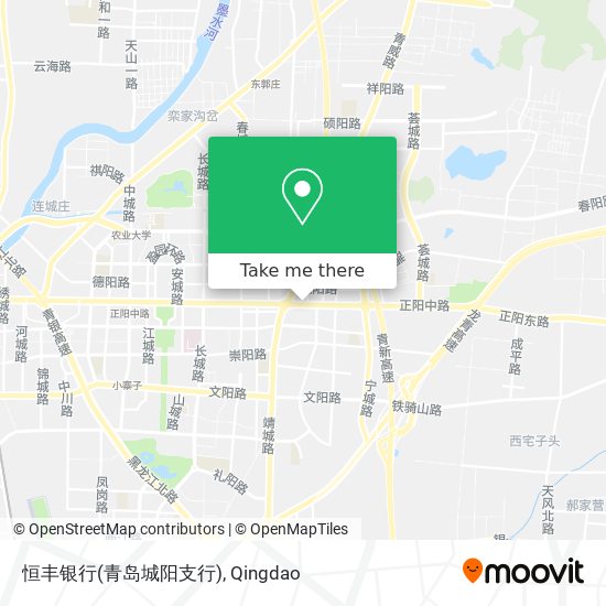 恒丰银行(青岛城阳支行) map