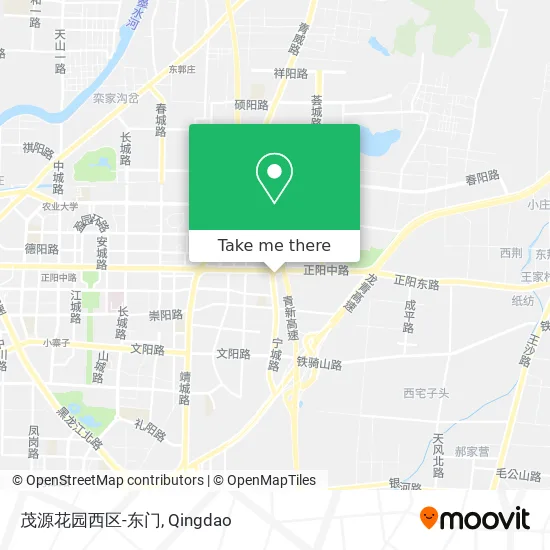 茂源花园西区-东门 map