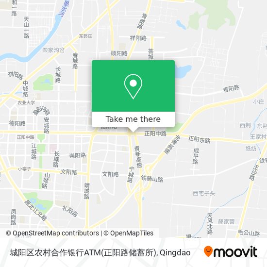 城阳区农村合作银行ATM(正阳路储蓄所) map