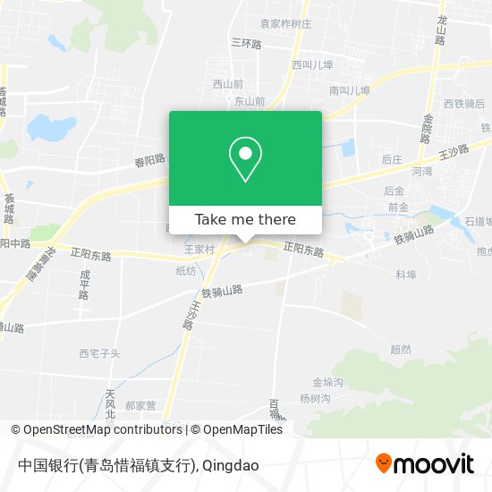 中国银行(青岛惜福镇支行) map