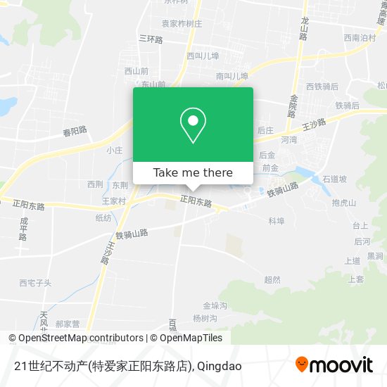 21世纪不动产(特爱家正阳东路店) map
