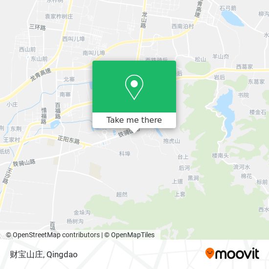 财宝山庄 map