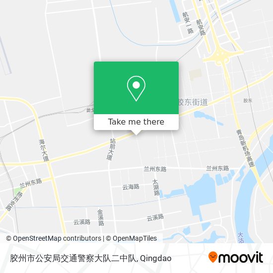 胶州市公安局交通警察大队二中队 map