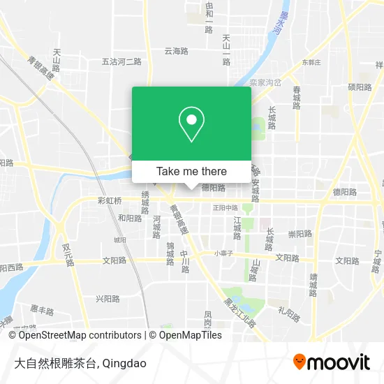 大自然根雕茶台 map