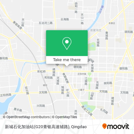 新城石化加油站(G20青银高速辅路) map