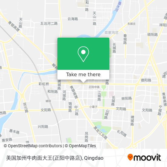 美国加州牛肉面大王(正阳中路店) map