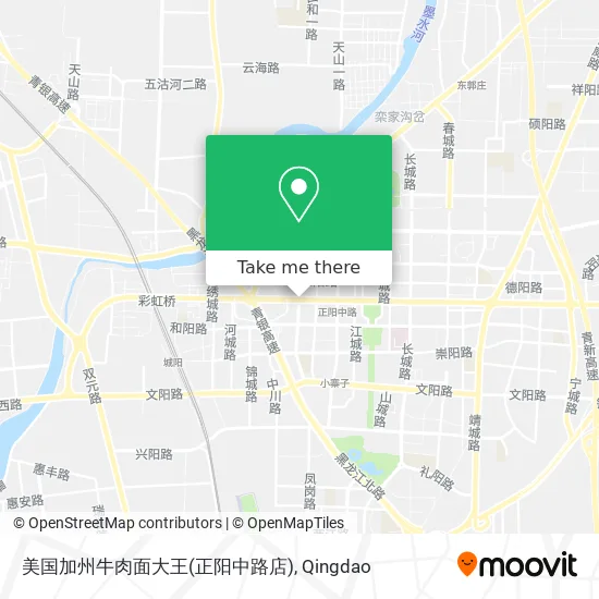 美国加州牛肉面大王(正阳中路店) map