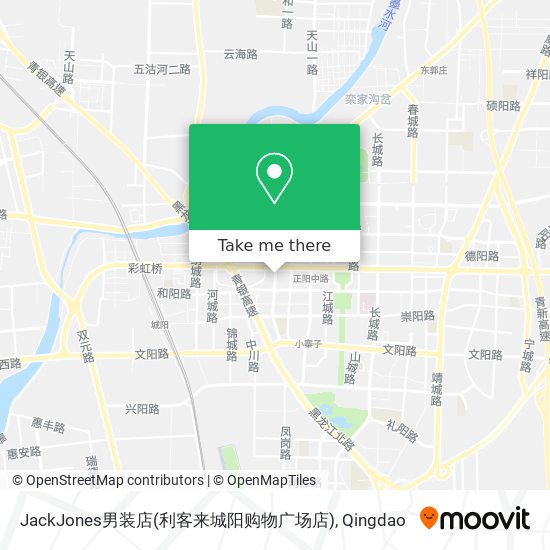 JackJones男装店(利客来城阳购物广场店) map