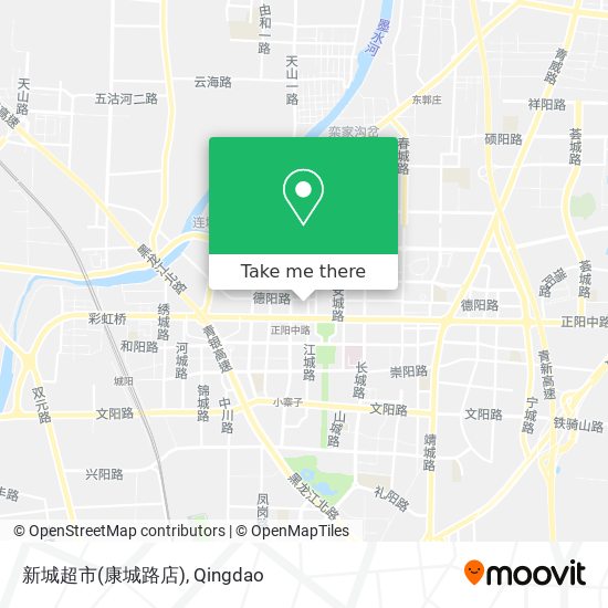 新城超市(康城路店) map