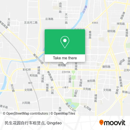 民生花园自行车租赁点 map
