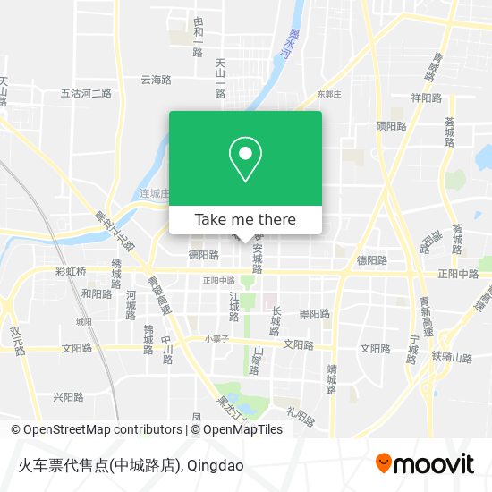 火车票代售点(中城路店) map