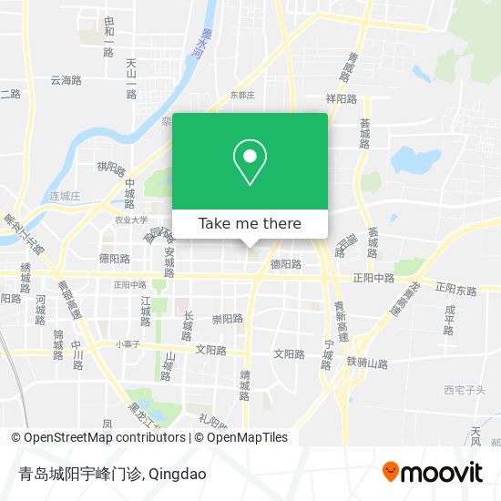 青岛城阳宇峰门诊 map