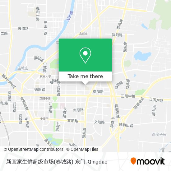 新宜家生鲜超级市场(春城路)-东门 map