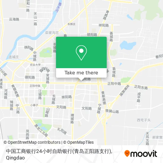 中国工商银行24小时自助银行(青岛正阳路支行) map