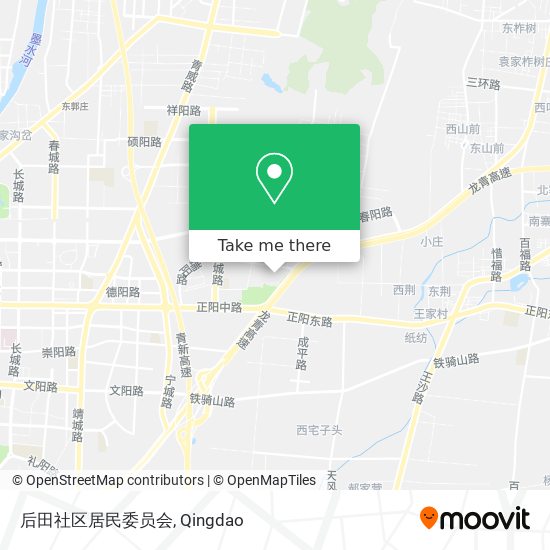 后田社区居民委员会 map