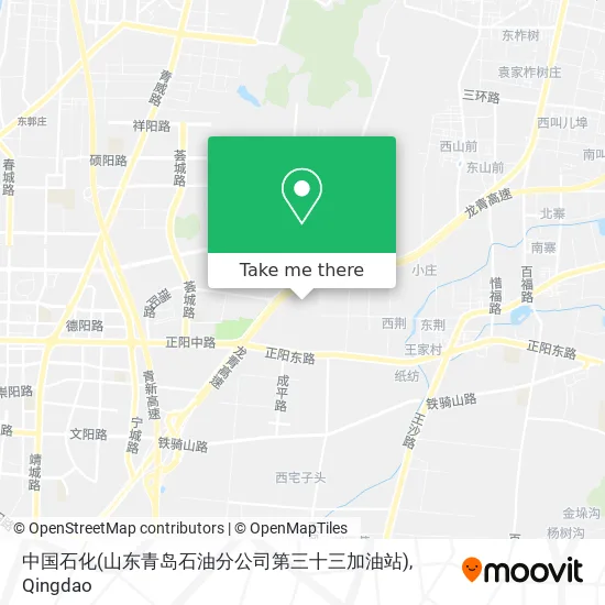 中国石化(山东青岛石油分公司第三十三加油站) map
