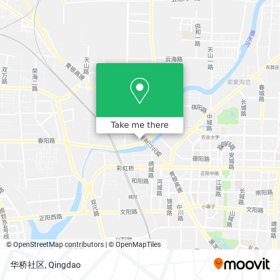华桥社区 map