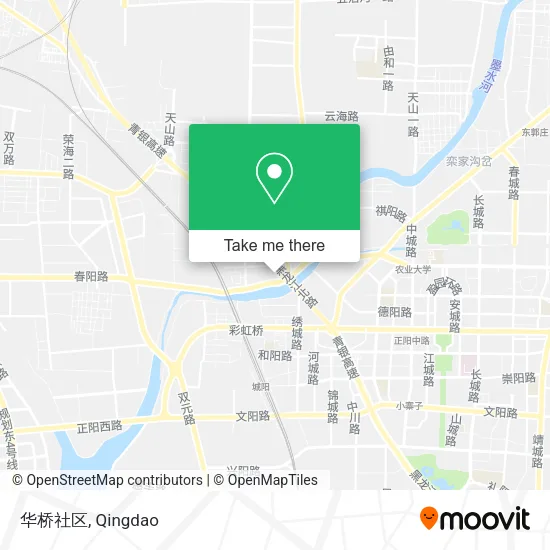 华桥社区 map