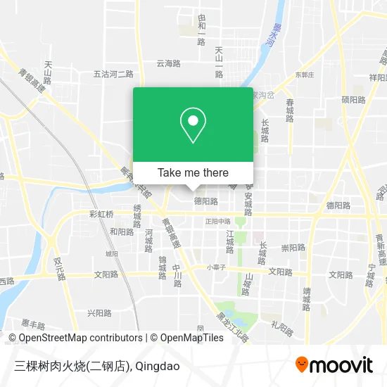 三棵树肉火烧(二钢店) map