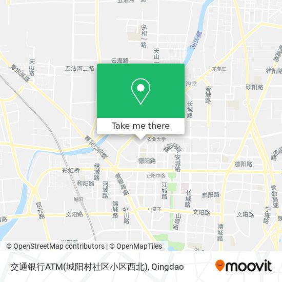 交通银行ATM(城阳村社区小区西北) map