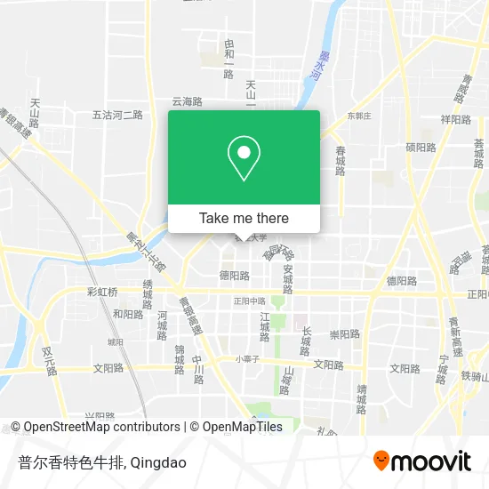 普尔香特色牛排 map