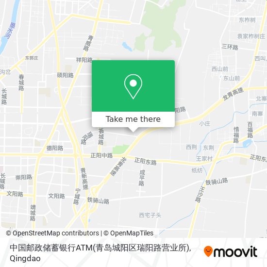 中国邮政储蓄银行ATM(青岛城阳区瑞阳路营业所) map