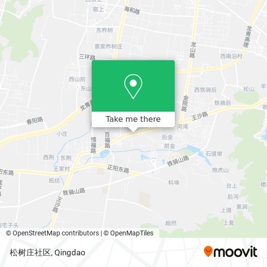松树庄社区 map