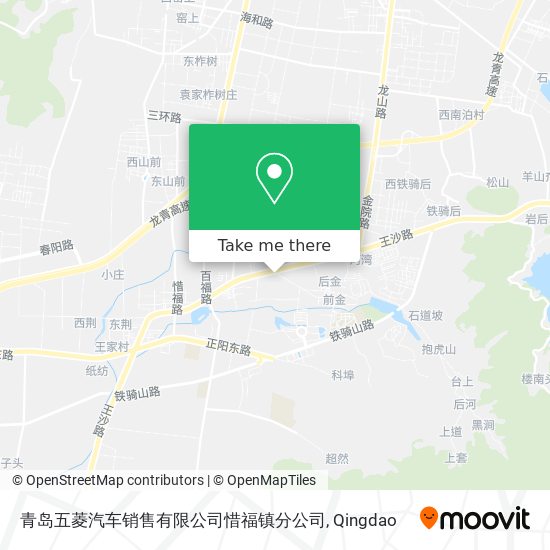 青岛五菱汽车销售有限公司惜福镇分公司 map
