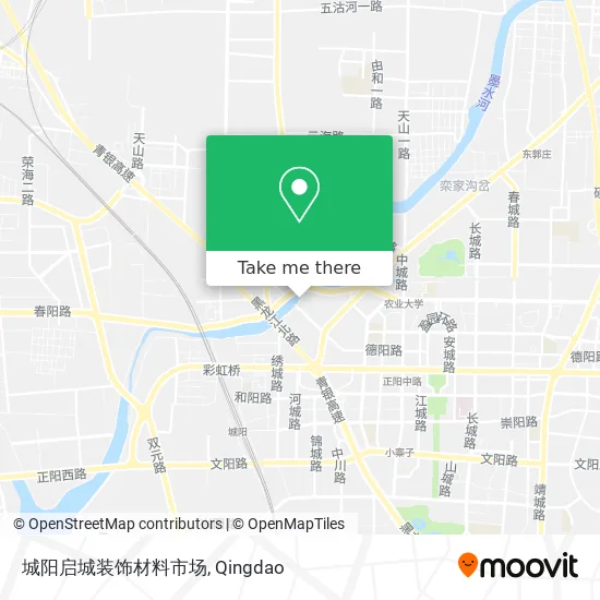 城阳启城装饰材料市场 map