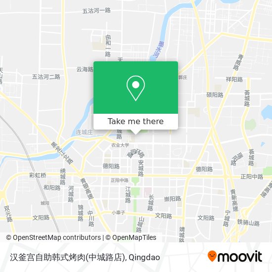 汉釜宫自助韩式烤肉(中城路店) map