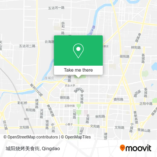 城阳烧烤美食街 map