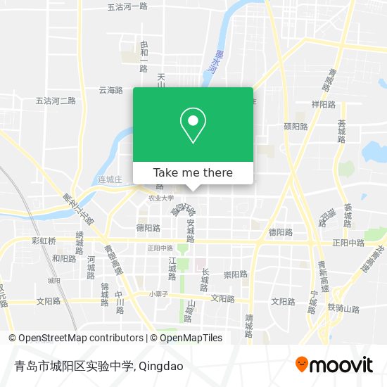 青岛市城阳区实验中学 map