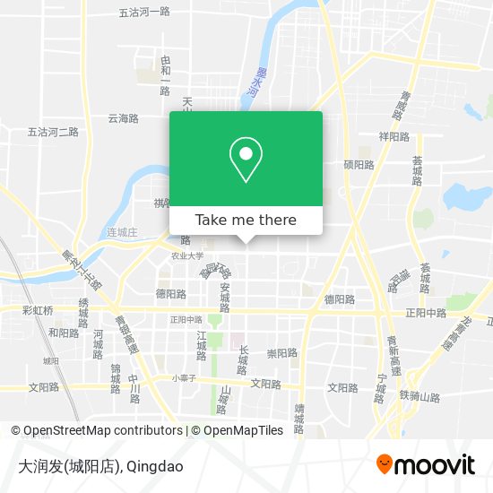 大润发(城阳店) map
