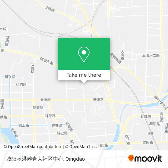 城阳棘洪滩青大社区中心 map